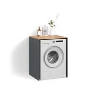 WASCHMASCHINENSCHRANK Paolina Anthrazit/Goldkraft Eiche 68 x 88.2 cm - Honigeiche/Anthrazit, Holzwerkstoff (68/88.2/60cm) - Livinity®