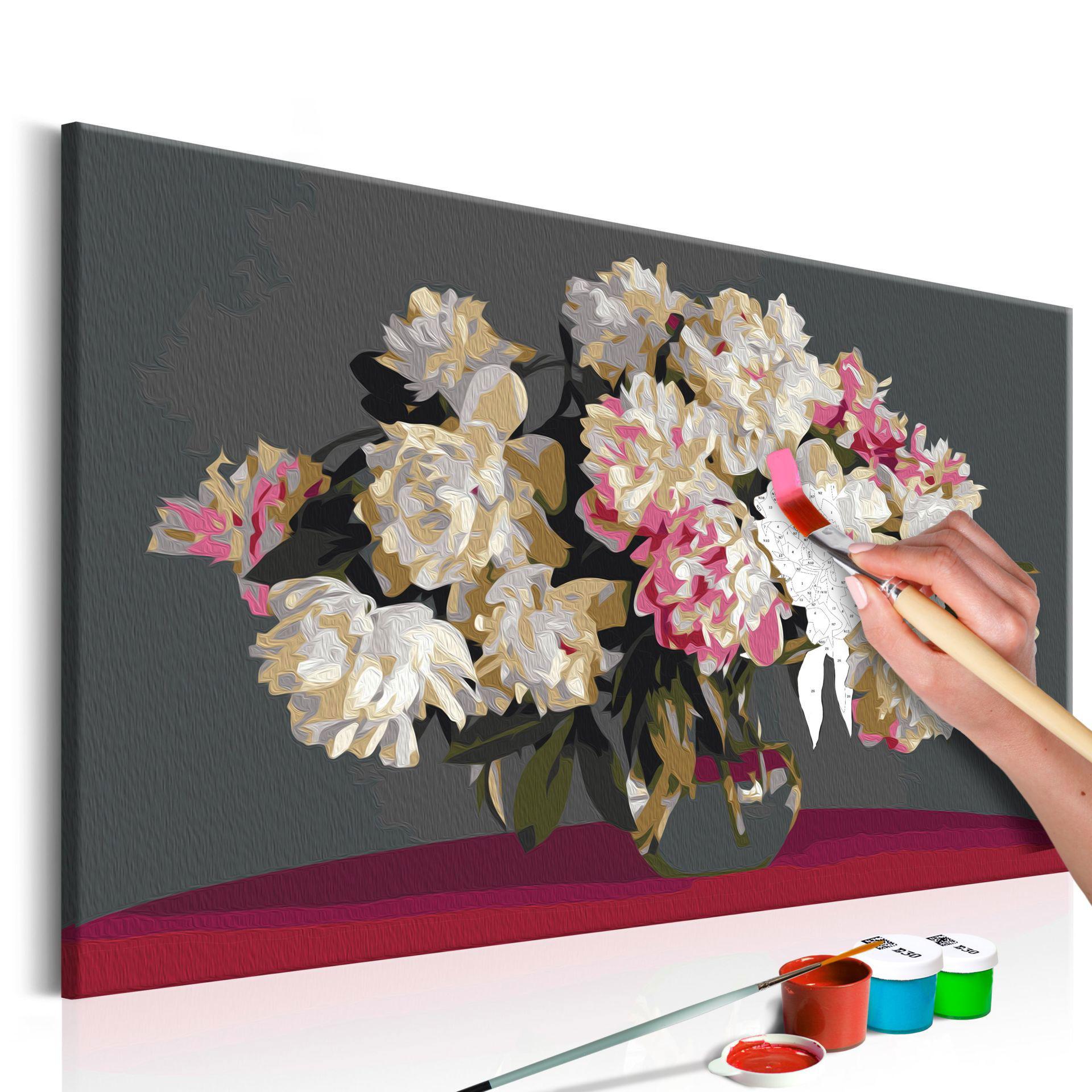 MALEN NACH ZAHLEN 50/40 cm - Multicolor, Textil (1.4/40cm) - KUNSTLOFT