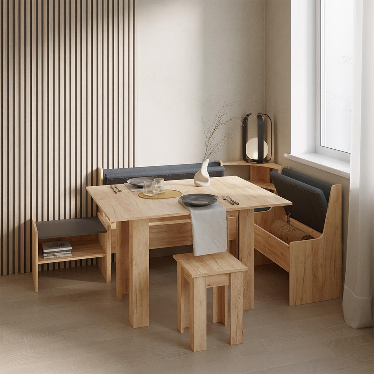 ESSZIMMER-BANK Tiberio Sandeiche 41.5 x 106.6 cm - Sonoma Eiche, Holzwerkstoff (41.5/80/106.6cm) - Livinity®
