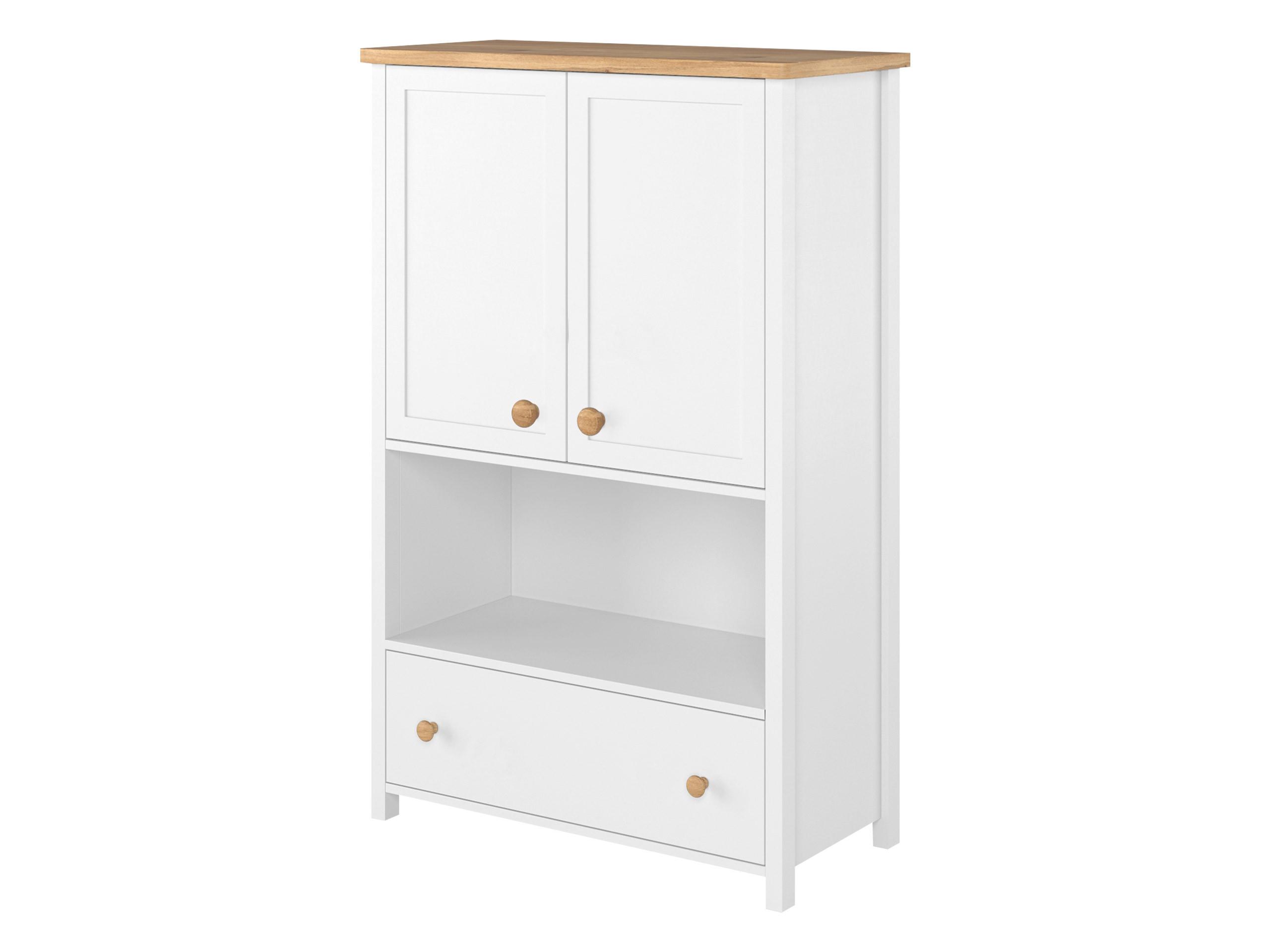 KOMMODE Story 2D1S SO11 - Eichefarben/Weiß, Holzwerkstoff/Kunststoff (85/132/42cm) - MIRJAN24
