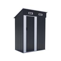 METALL-GARTENHAUS memphis Grau - Grau, Metall (93/193/147cm) - Habitat Garten