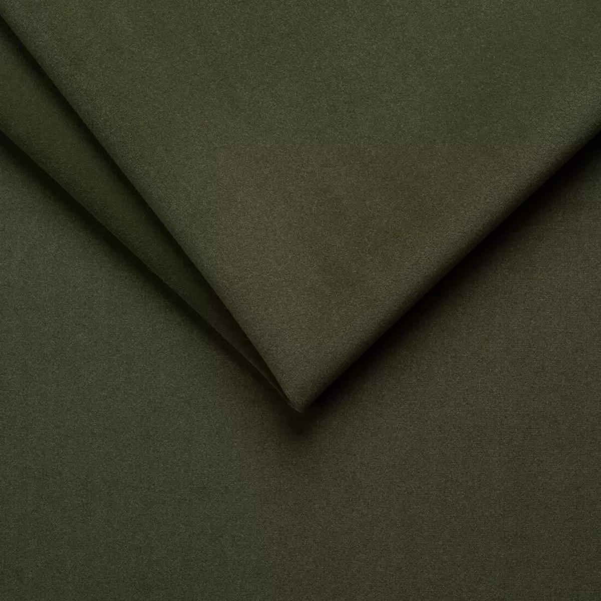ECKSOFA L Form Vinoria Grün 255/180/82 cm Links mit Schlaffunktion - Chromfarben/Dunkelgrün, Textil/Metall (180/255cm) - AX Living