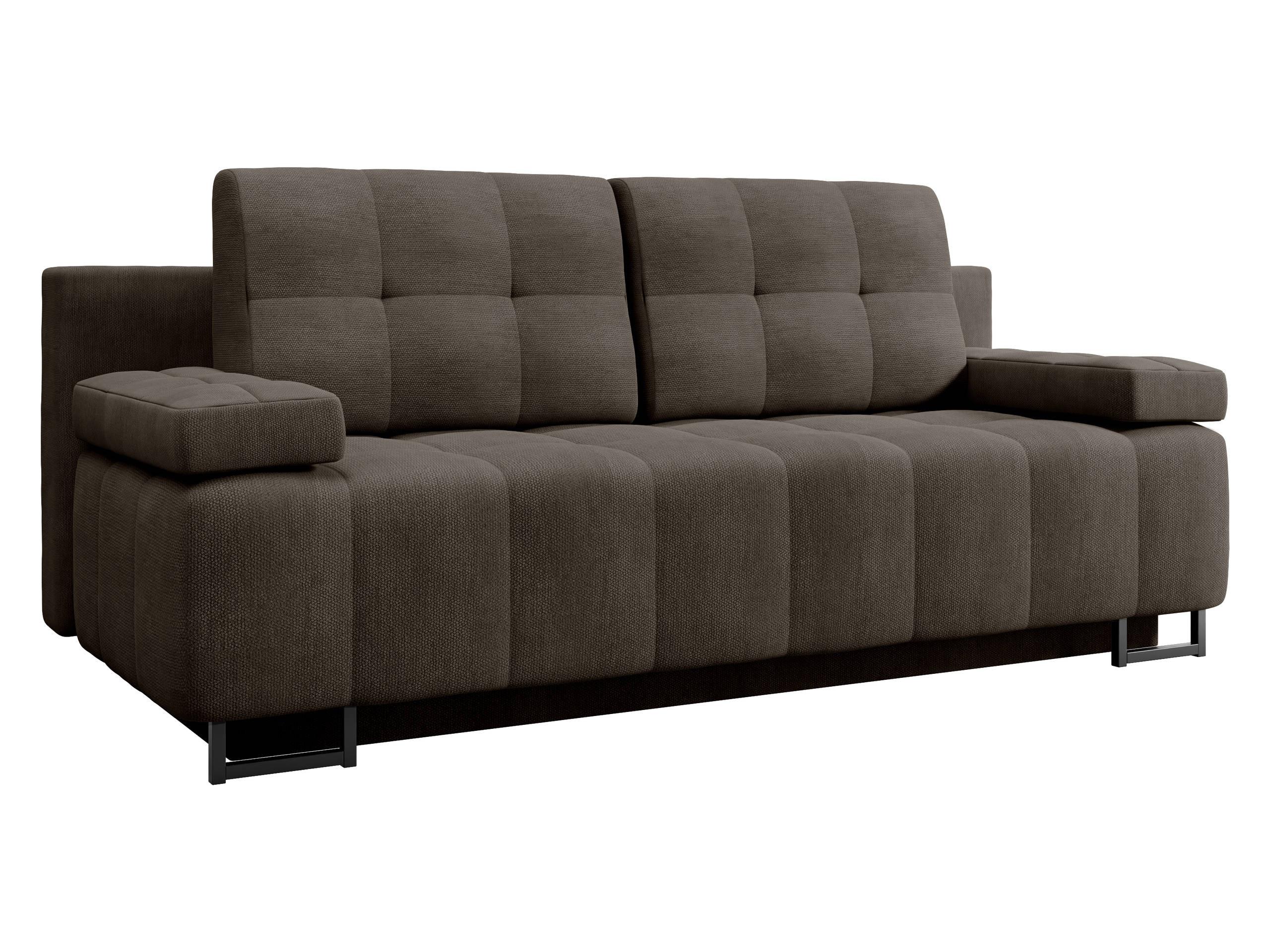 SCHLAFSOFA Morena D - Dunkelbraun/Schwarz, Holz/Textil (200/90/90cm) - MIRJAN24