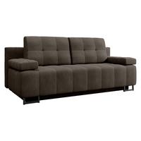 SCHLAFSOFA Morena D - Dunkelbraun/Schwarz, Holz/Textil (200/90/90cm) - MIRJAN24