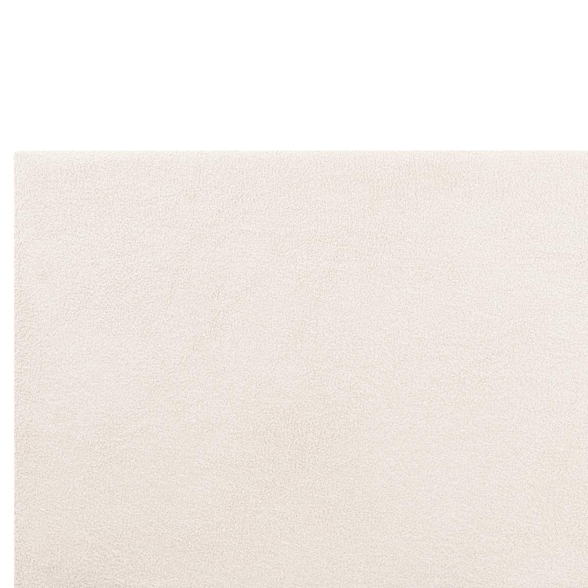 BETT mit Lattenrost 140/200 cm Bouclé Cremeweiß Albi - Creme, Textil (140/200cm) - Beliani