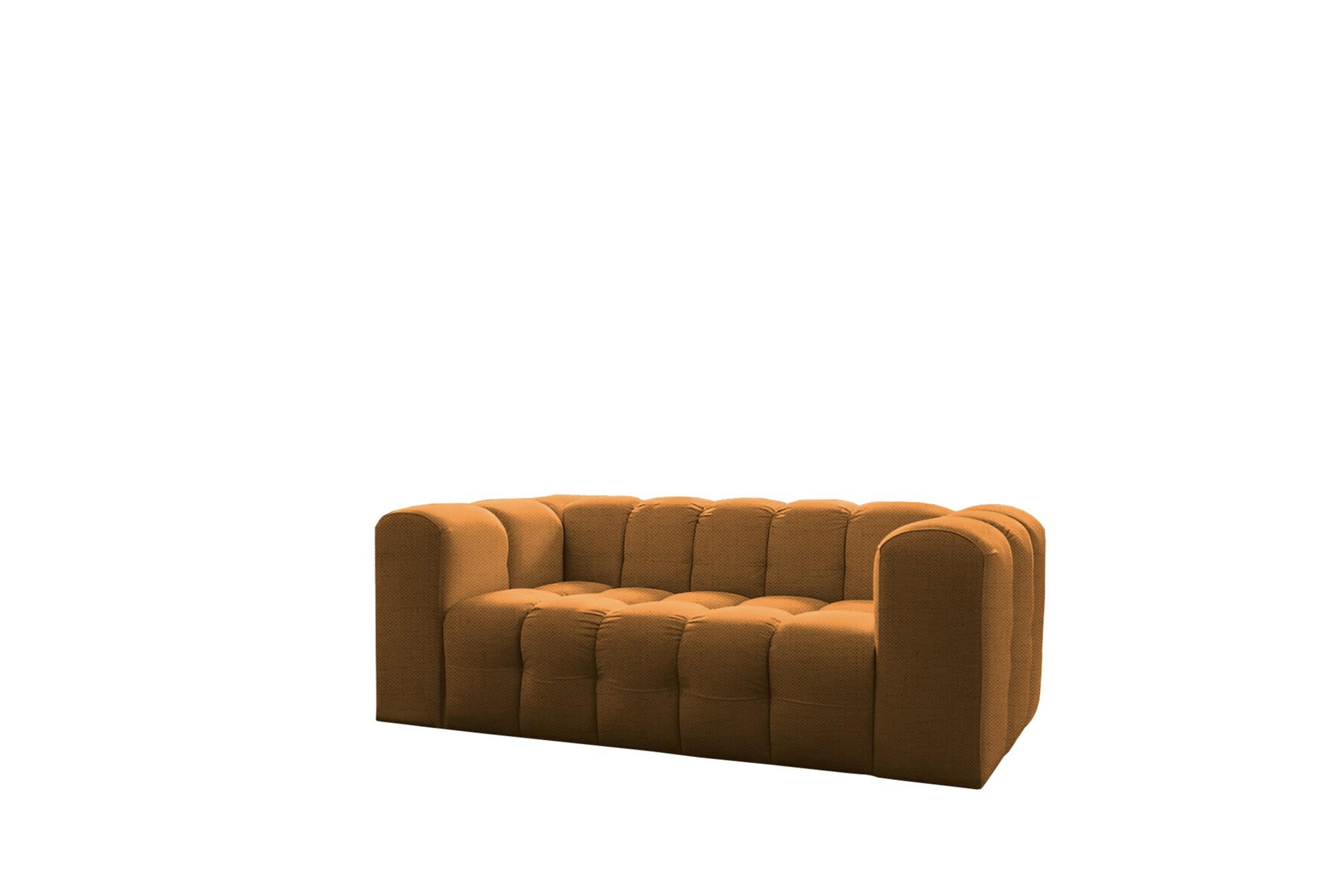 SOFA 2-sitzer Solvie In Moly - Orange, Holzwerkstoff/Textil (200/75/106cm) - Fun Möbel