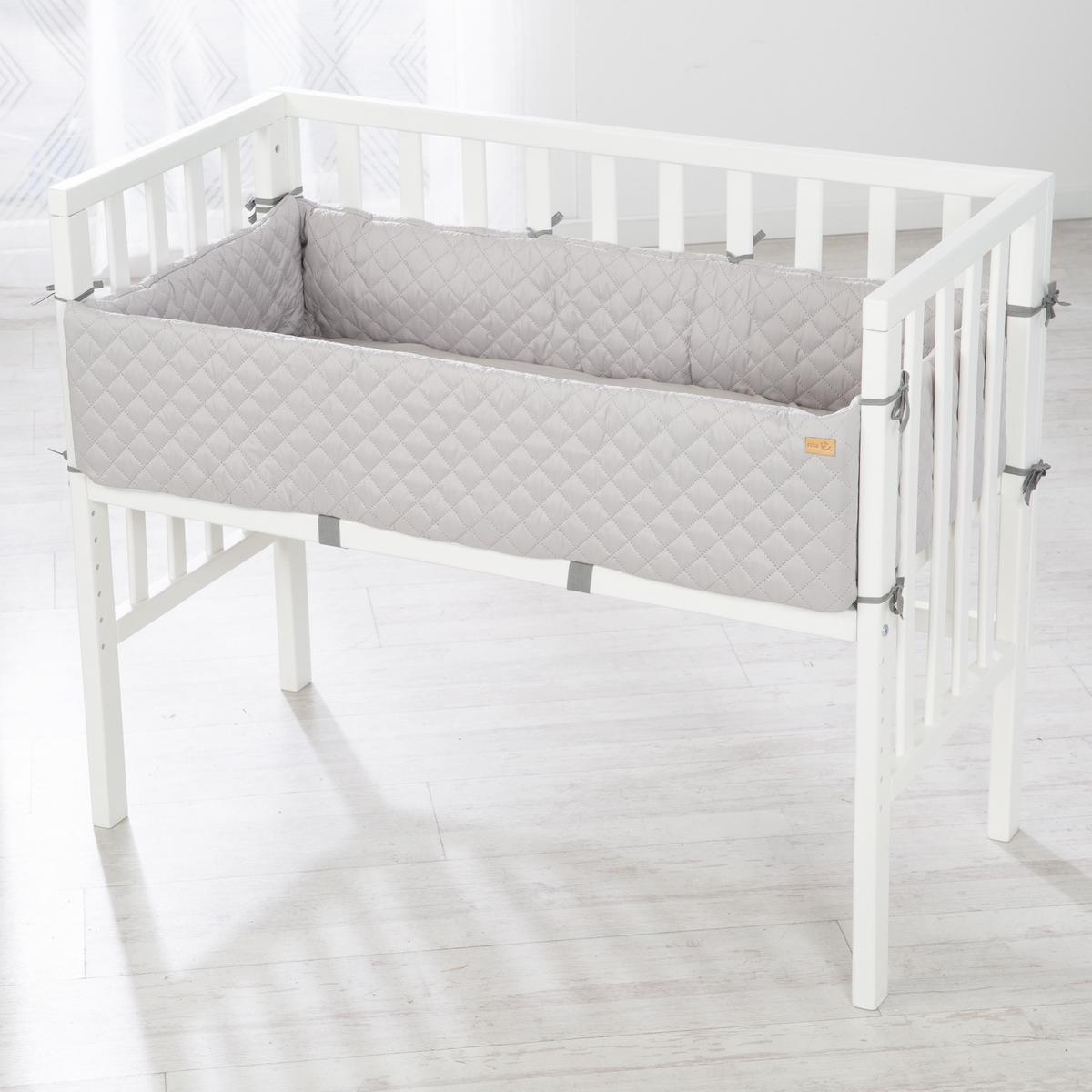 BEISTELLBETT roba Style grau 2in1 Set 90 x 45 cm - Weiß/Grau, Holzwerkstoff (45/90cm) - Roba