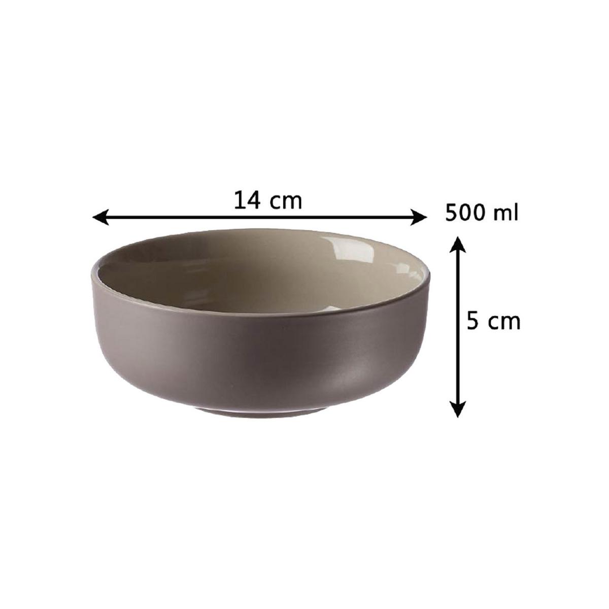 FRÜHSTÜCKSSET Jasper Taupe 16-tlg. - Taupe, Keramik (2/2/2cm) - Ritzenhoff Breker