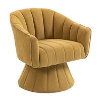 DREHSTUHL Moderner 360° Taupe mit Cord-Bezug - Taupe, Textil (70/72/66cm) - Urban Meuble