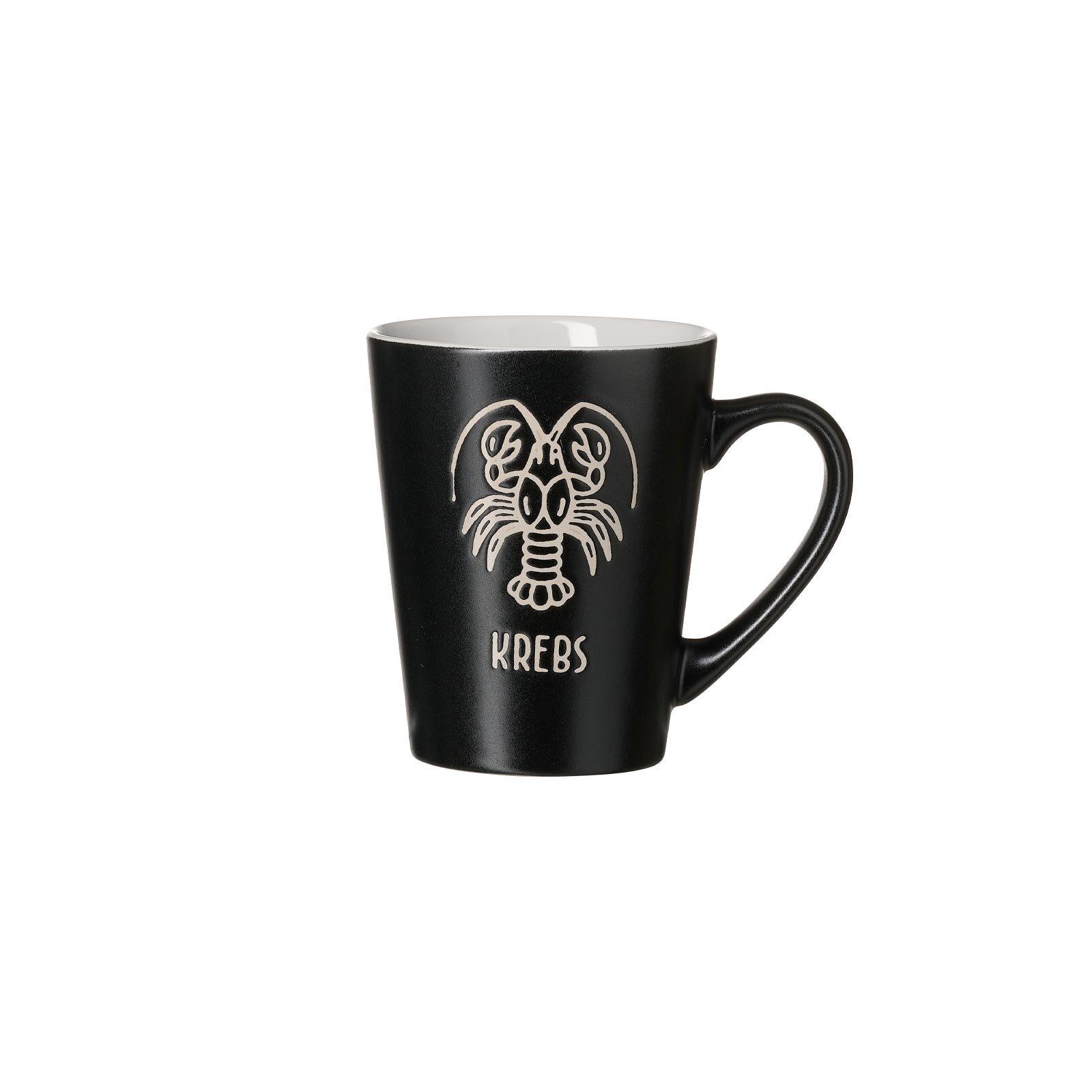 HENKELBECHER KREBS Cosmic schwarz 350 ml - Schwarz, Keramik (0.35L) - Ritzenhoff Breker