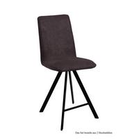 THEKENSTUHL (2er-Set) Deedee 47x109x60 Schwarz/Espresso - Dunkelbraun/Schwarz, Kunststoff (60/109/47cm) - 58aufmkessel