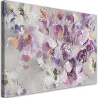 WANDBILD iris blume - Pink, Textil (60/40cm) - Feeby