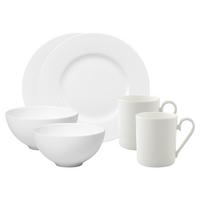 FRÜHSTÜCKS-SET Royal weiß 6-tlg. - Weiß, Keramik (2/2/2cm) - Villeroy & Boch