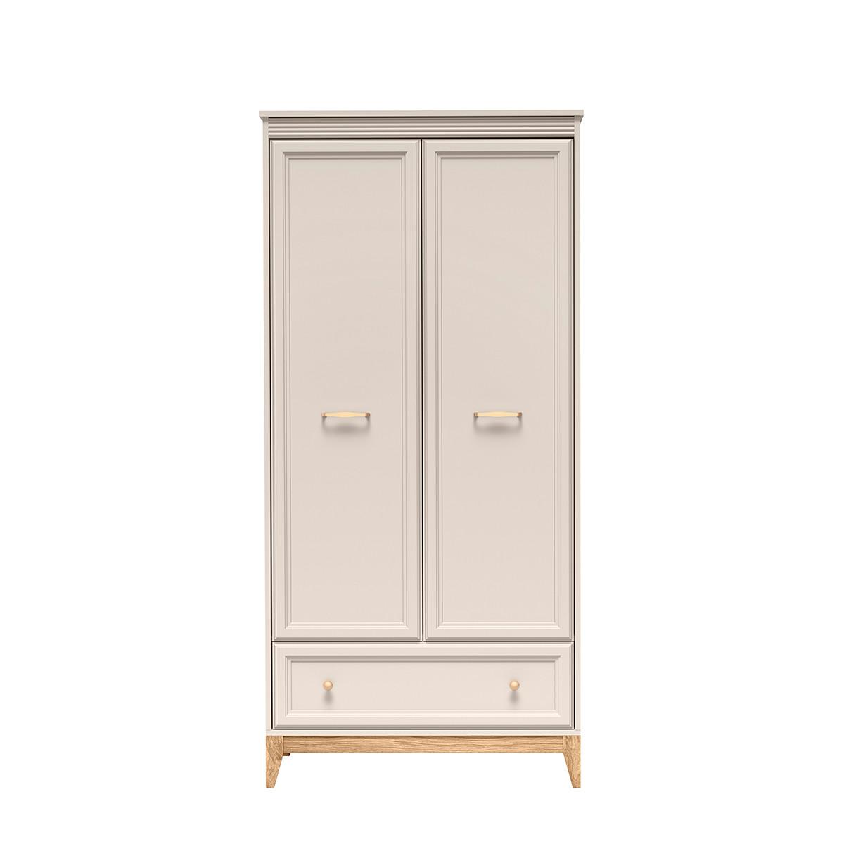 DREHTÜRENSCHRANK CUNEO 92/193/54,5 cm 2-türig Kaschmir - Kaschmir, Holzwerkstoff (92/193/54.5cm) - MASSENO