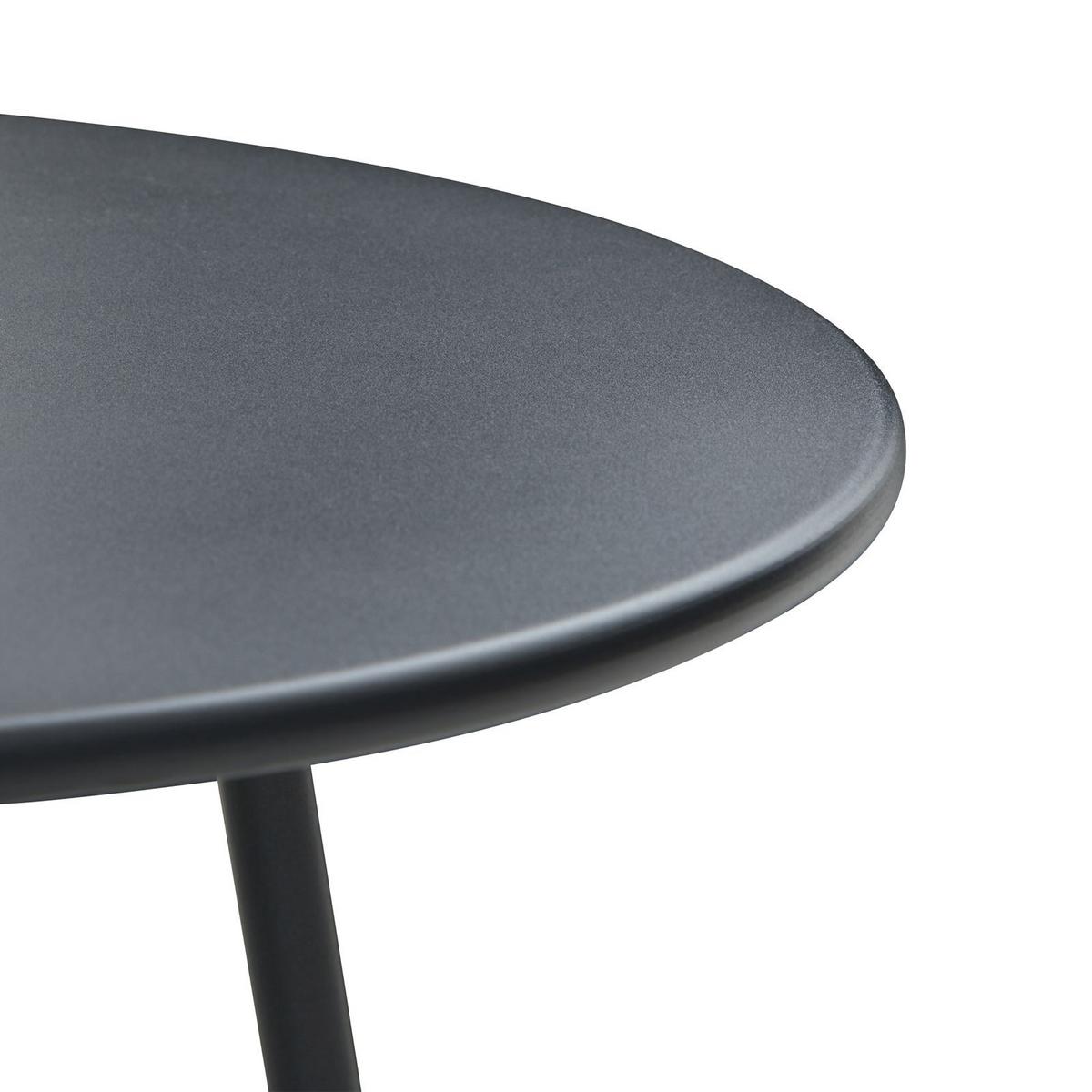 GARTENLOUNGE MYKONOS 4er Set grau/schwarz - Schwarz/Grau, Metall - CARO-Möbel