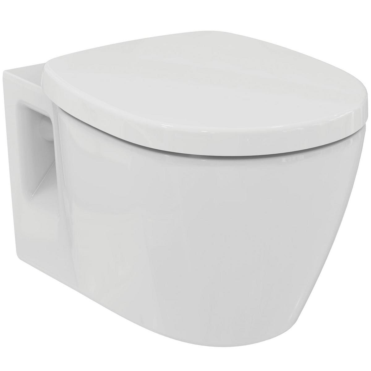 WC-SET MIT ABSENKAUTOMATIK Connect weiß 54,5 x 36,5 x 34 cm - Weiß, Keramik (36.5/34/54.5cm) - Ideal Standard