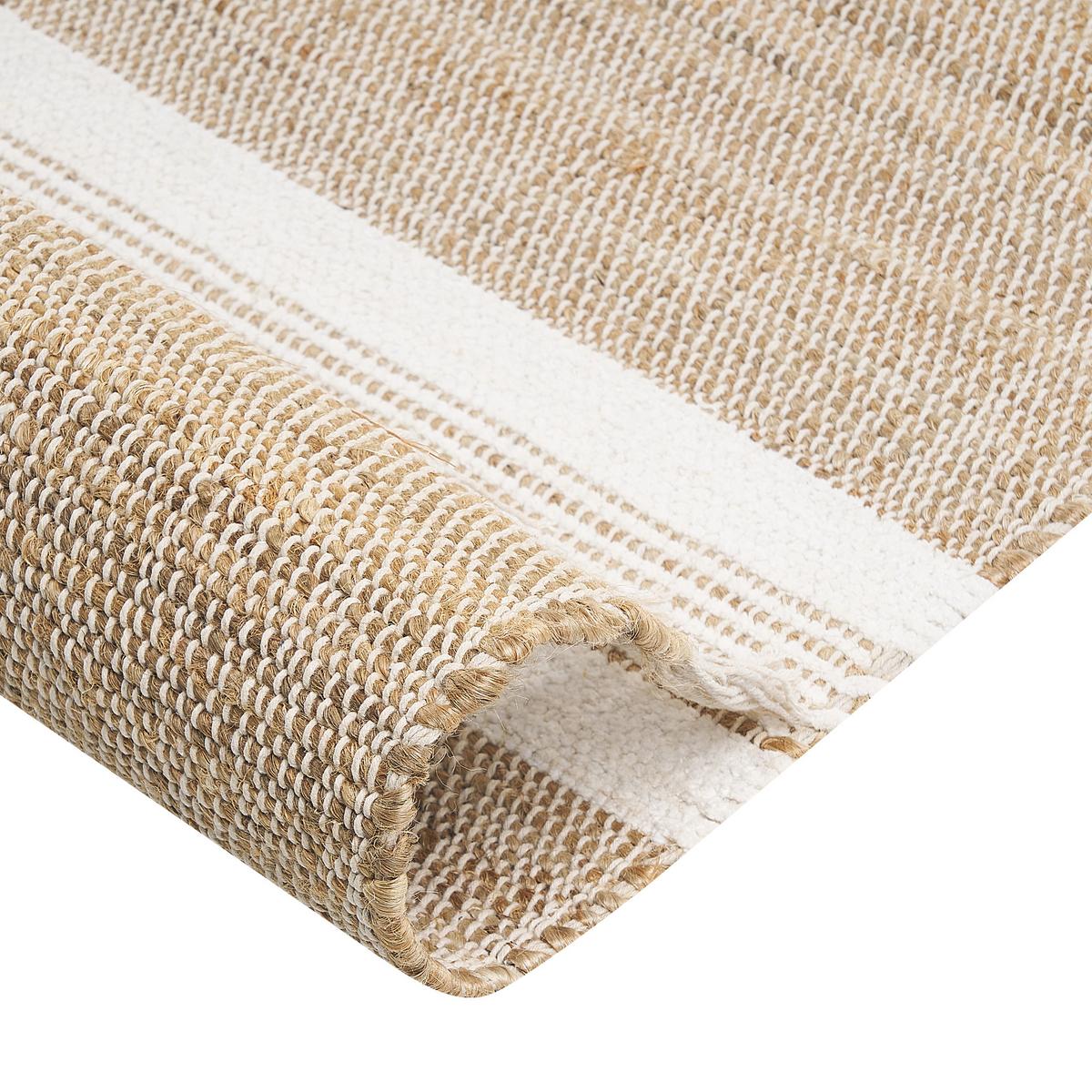 TEPPICH geflochten Talpur 230/160 cm - Beige, Naturmaterialien (160/230cm) - Beliani
