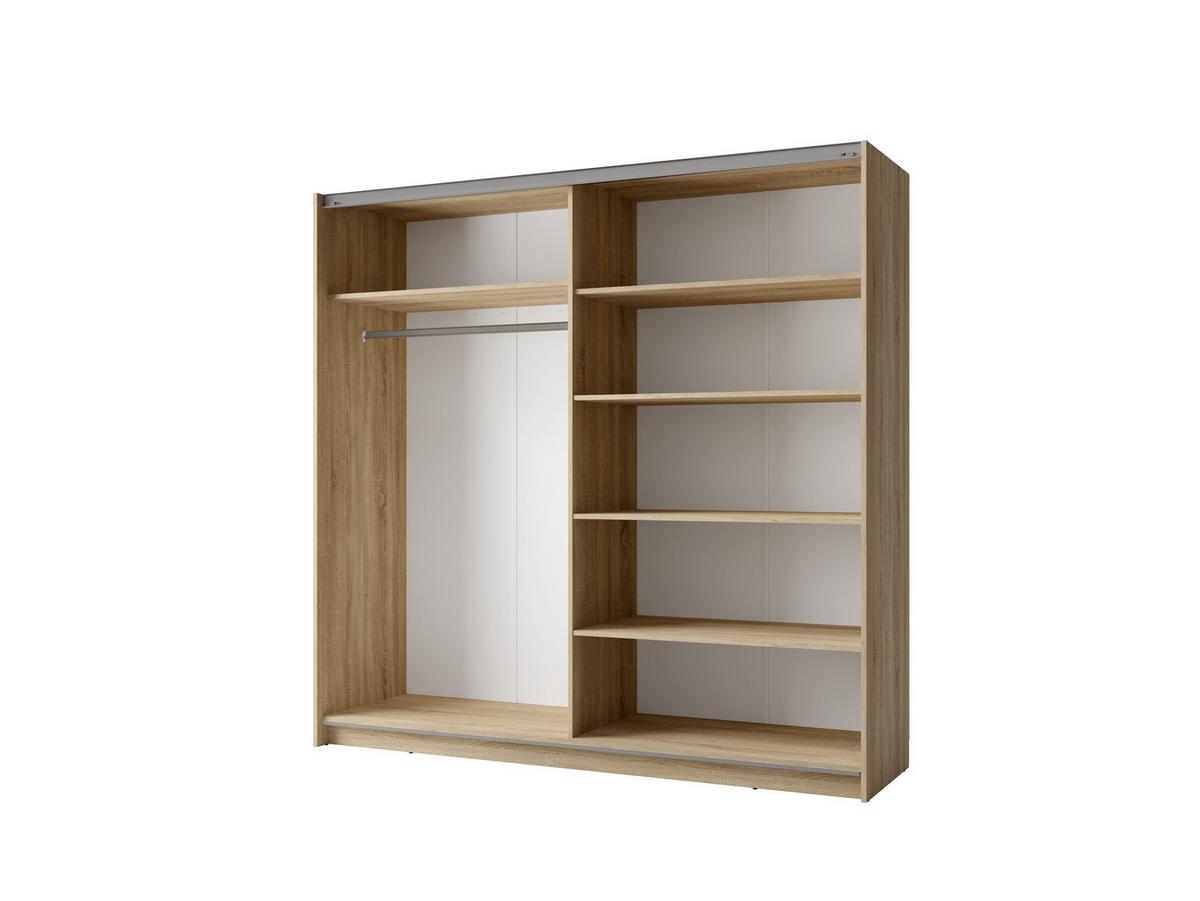 KLEIDERSCHRANK Eiche Sonoma 201/207/55 - Sonoma Eiche, Holzwerkstoff (201/207/55cm) - RAUMHIRSCH FURNITURE