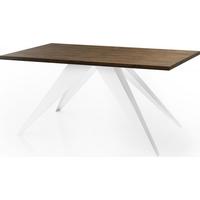 ESSTISCH Vance Weiß rechteckig ausziehbar, Lefkas Eiche 140-240/80/76 cm - Alteiche/Weiß, Holzwerkstoff/Metall (80/240/76cm) - WFL GROUP