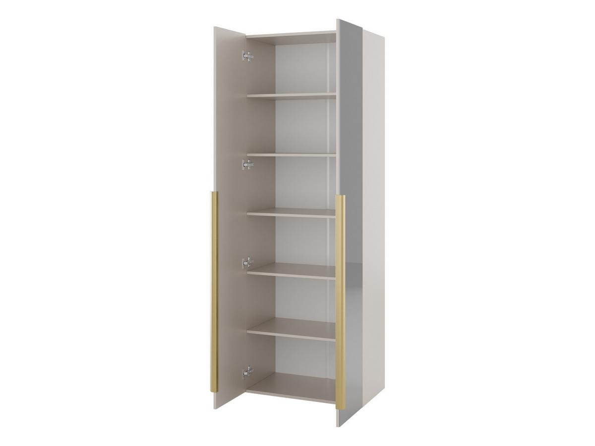 GARDEROBE-SET Kerkin II - Goldfarben/Nussbaumfarben, Holzwerkstoff/Kunststoff (70/200/42cm) - MIRJAN24