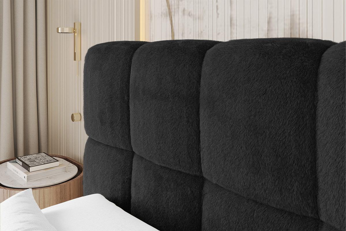 BOXBETT - AURI-H4 - 200x200 Grafitgrau Lapitt - Schieferfarben, Holzwerkstoff (200/200cm) - ALTDECOR