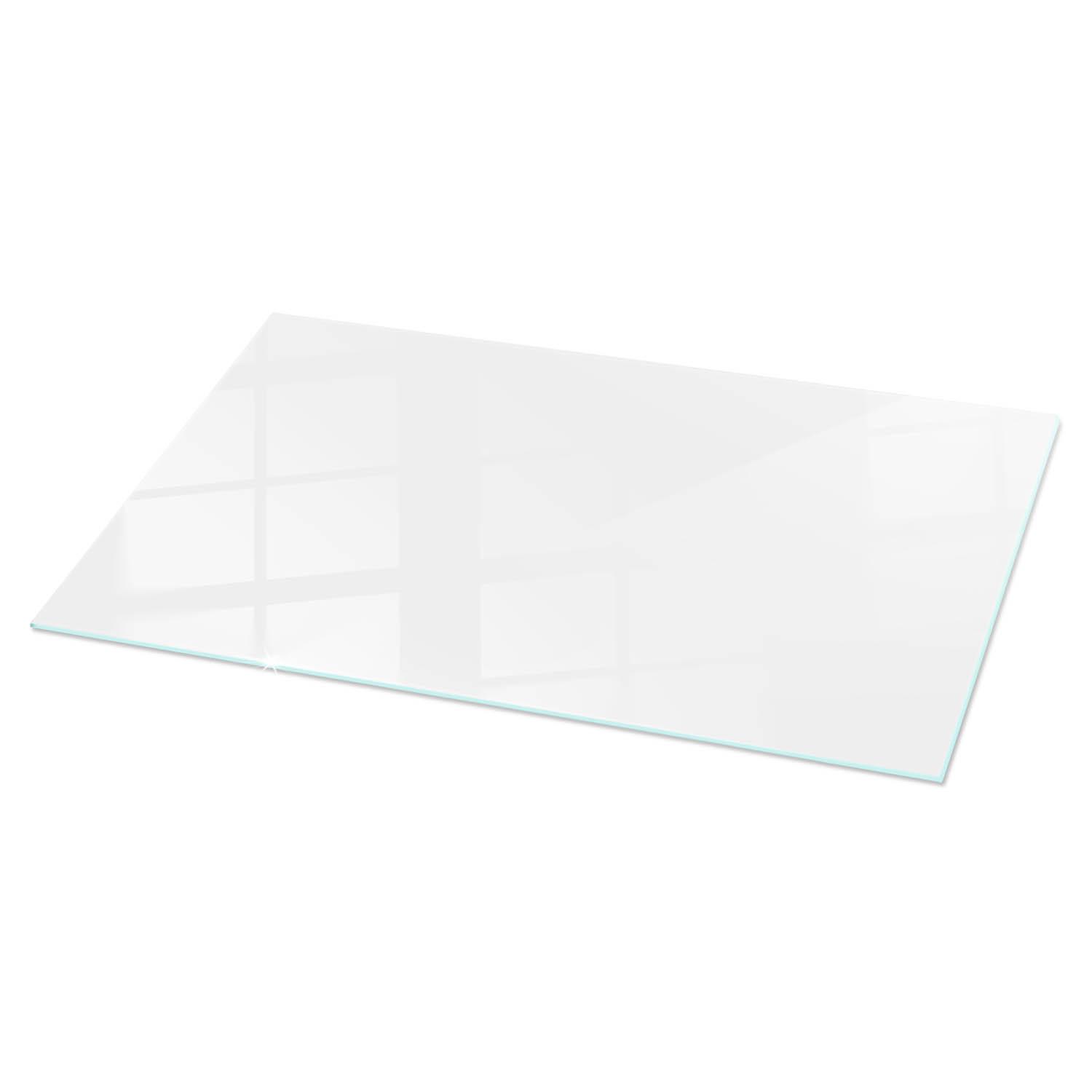 TISCHPLATTE 140x70 cm Farbe Weiß, glatt - Weiß, Glas (140/70/0.4cm) - TULUP
