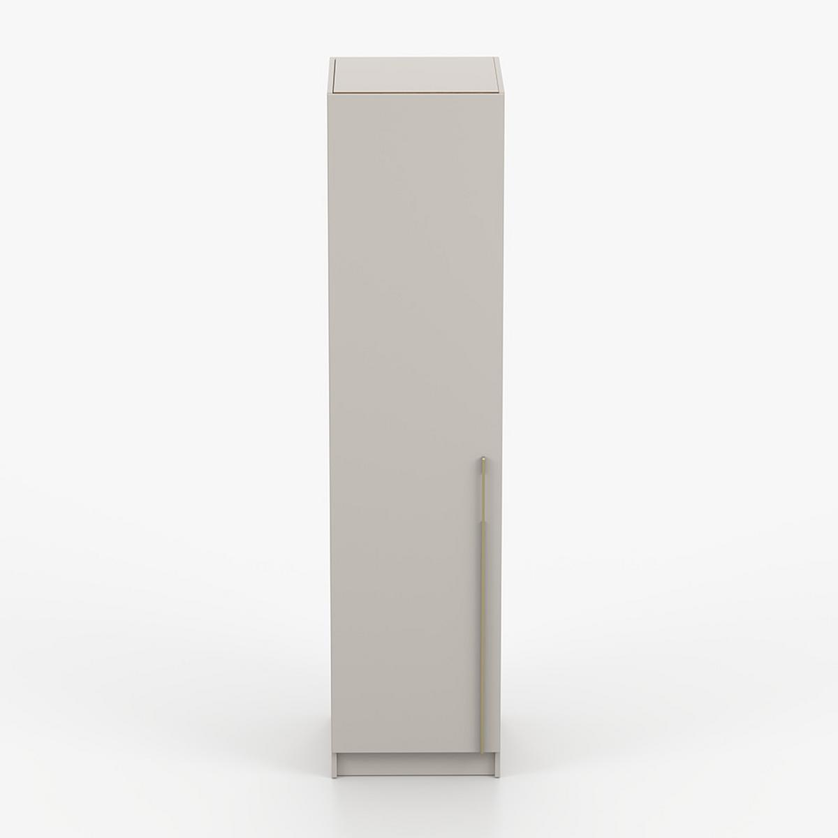 DREHTÜRENSCHRANK ROSA 1D 50/210/55, 1-türig, Kaschmir - Kaschmir/Goldfarben, Holzwerkstoff (50/210/55cm) - imoebel24