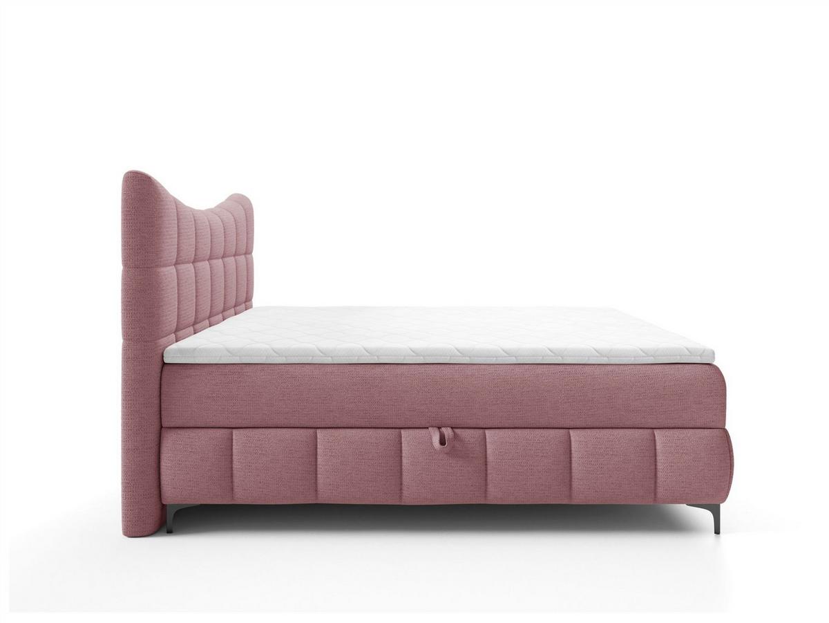 BOXBETT Charles Premi.. In Aragon - Rot, Holzwerkstoff/Textil (140/200cm) - Fun Möbel
