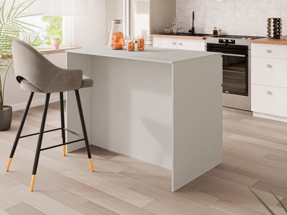 KÜCHENINSEL Ceronis - Kaschmir, Holzwerkstoff (120/95/74cm) - MIRJAN24