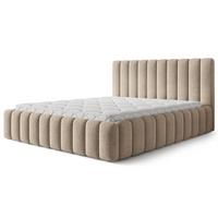 POLSTERBETT TEBA 200x200 cm mit Bettkästen - Beige - Beige, Holz (200/200cm) - MASSENO