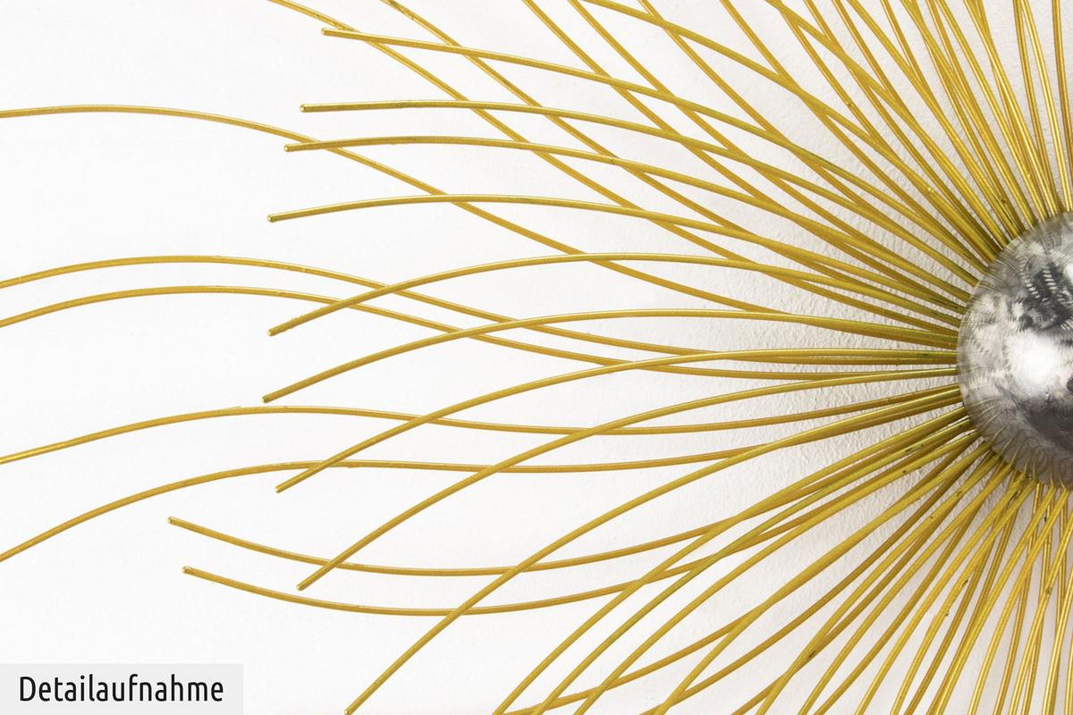 WANDDEKO Gold 80/65 cm - Goldfarben, Metall (2.46/65/11cm) - KUNSTLOFT