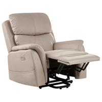 ELEKTRISCHER-FERNSEHSESSEL mit Massagefunktion Stoff Taupe Glorie - Taupe, Textil (85/82/85cm) - Beliani