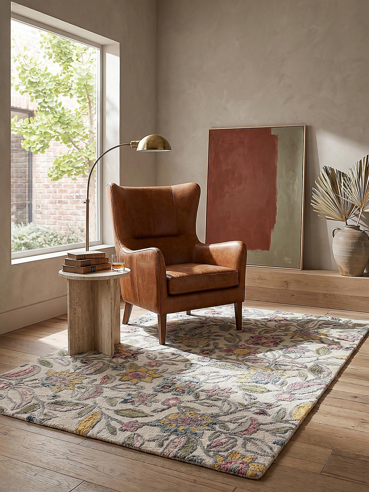 WOLLTEPPICH SOAR, floral, Bunt, 120 x 170 cm - Multicolor, Textil (170/120cm) - KADIMA DESIGN
