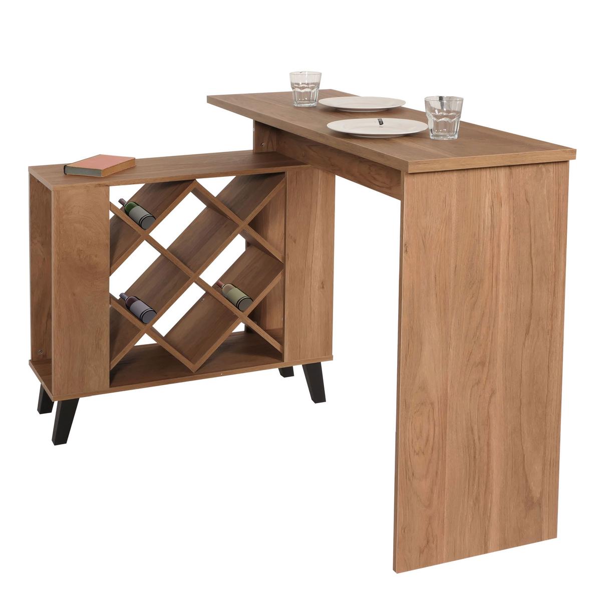 BARTISCH rechteck Braun - Braun, Holz (98/120/93cm) - MCW