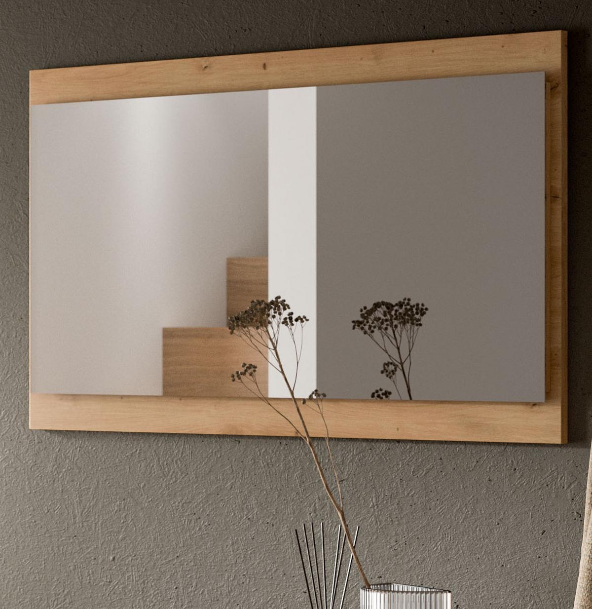 GARDEROBENSPIEGEL in Artisan Eiche, Wandspiegel 110 x 60 cm Borga - Eiche Artisan, Holzwerkstoff (110/60/6cm) - Inn.Furn