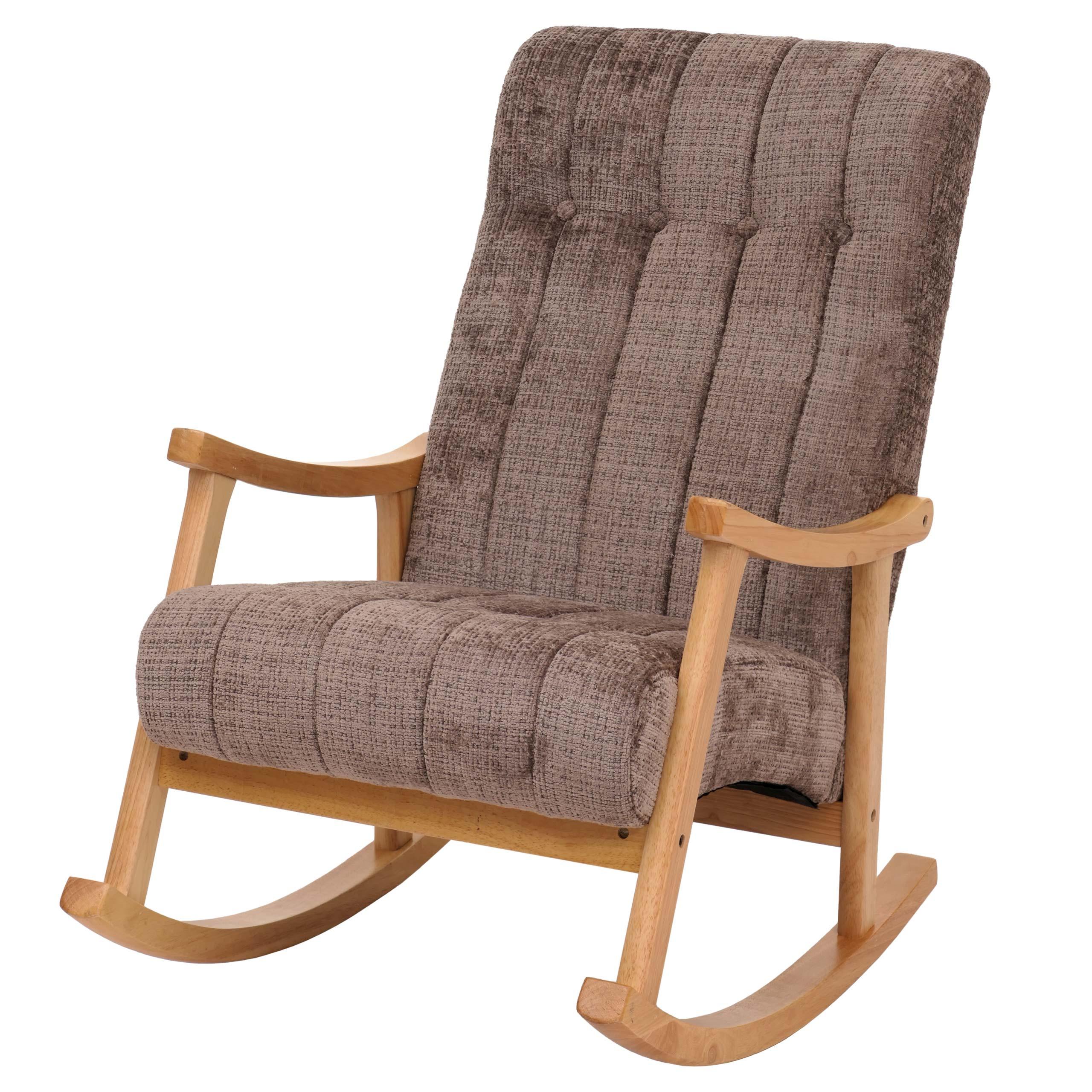 SCHAUKELSTUHL Braun - Braun/Naturfarben, Textil (64/97/85cm) - MCW