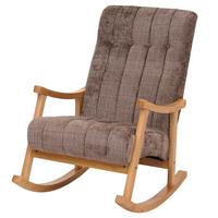 SCHAUKELSTUHL Braun - Braun/Naturfarben, Textil (64/97/85cm) - MCW