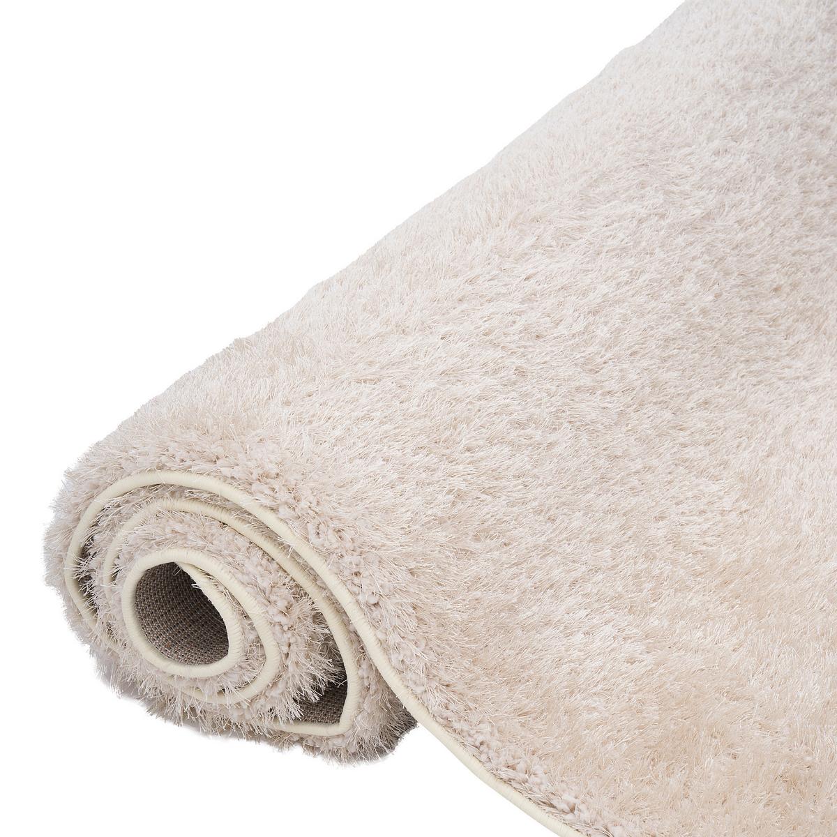 HOCHFLOR SHAGGY TEPPICH LUXUS FEELING MIX - Beige, Textil (133/133cm) - Snapstyle