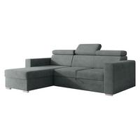 ECKSCHLAFSOFA Pedro 2rLC - Silberfarben/Grau, Holz/Kunststoff (235/170cm) - MIRJAN24