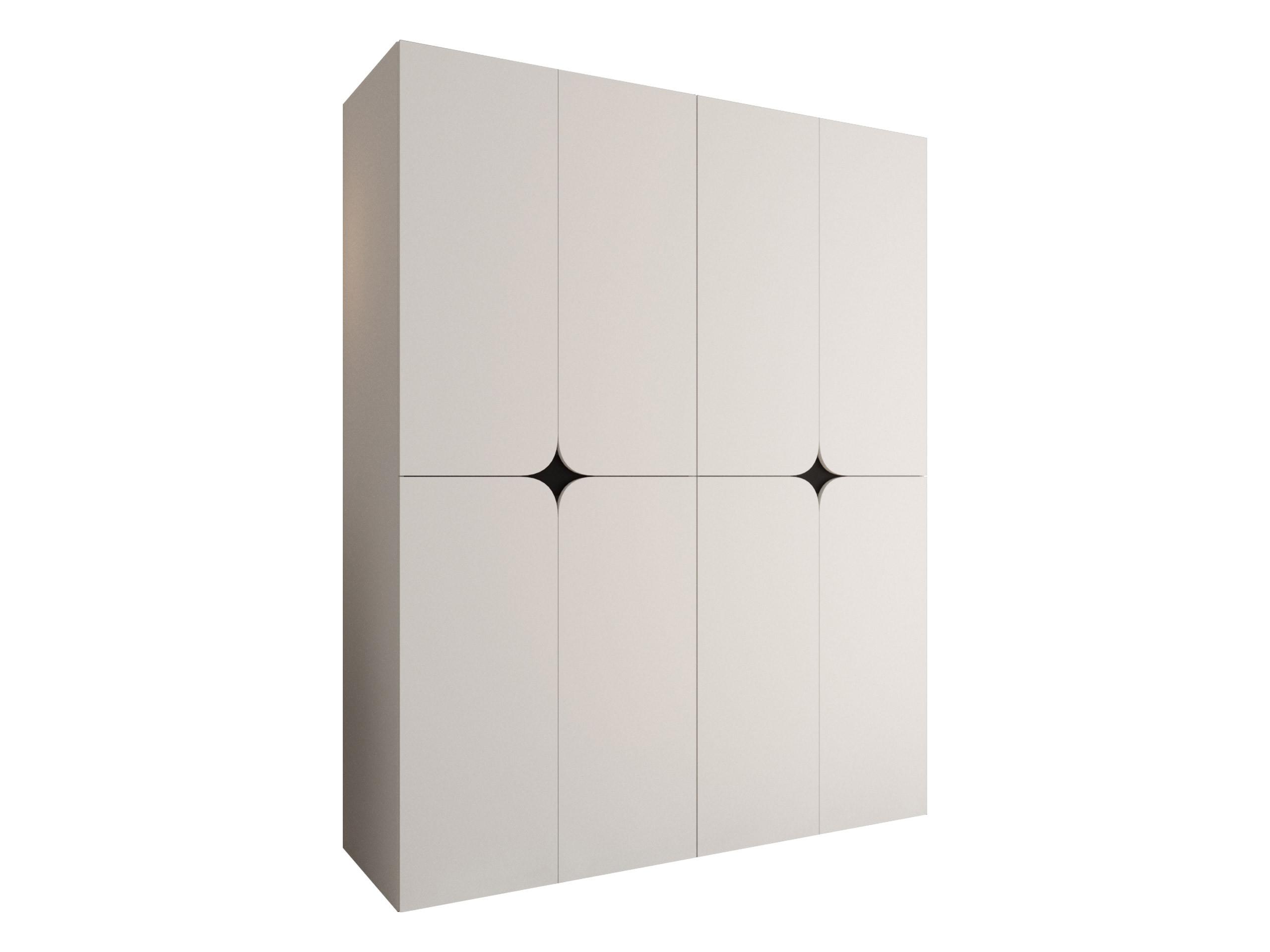 DREHTÜRENSCHRANK Espresso 160 cm - Schwarz/Weiß, Holzwerkstoff/Kunststoff (160/203/50cm) - MIRJAN24