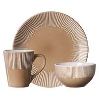 FRÜHSTÜCKS-SET Banda Beige 18-tlg. - Beige, Keramik (2/2/2cm) - Ritzenhoff Breker