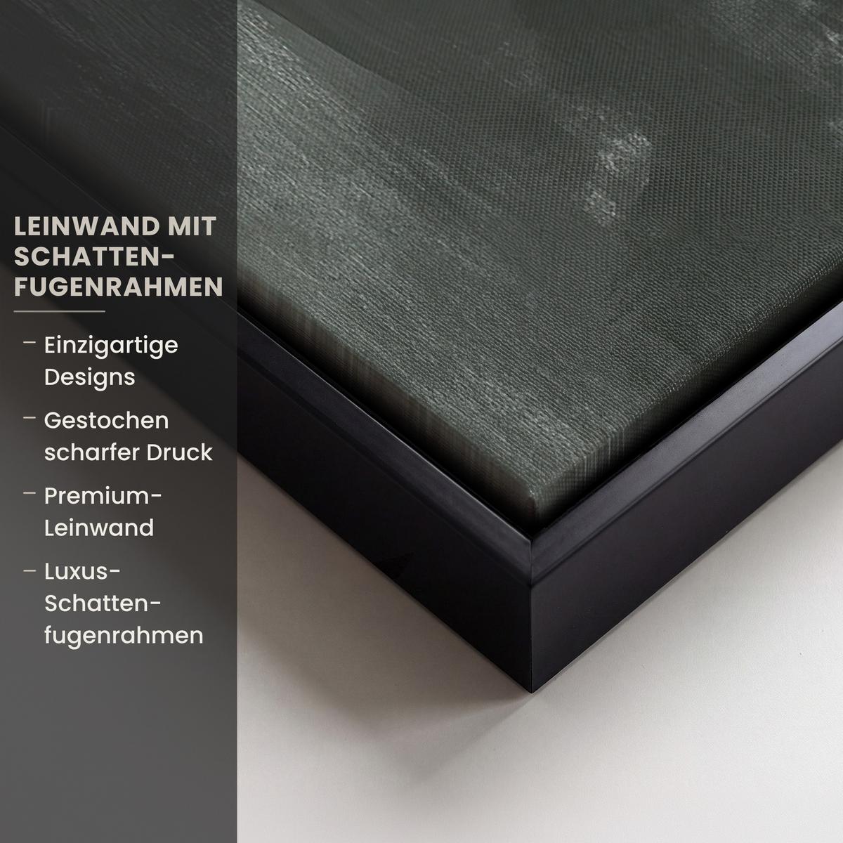 LEINWAND Bilder mit Rahmen - Wabi sabi - Beige - Pflanze - 40x60 - Sandfarben, Textil (40/60cm) - MuchoWow