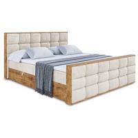 BOXBETT mit Matratze H3 und Lattenrost - LOLLI2-Z - 180x200 - Beige Casablanca - Beige, Holzwerkstoff (180/200cm) - ALTDECOR