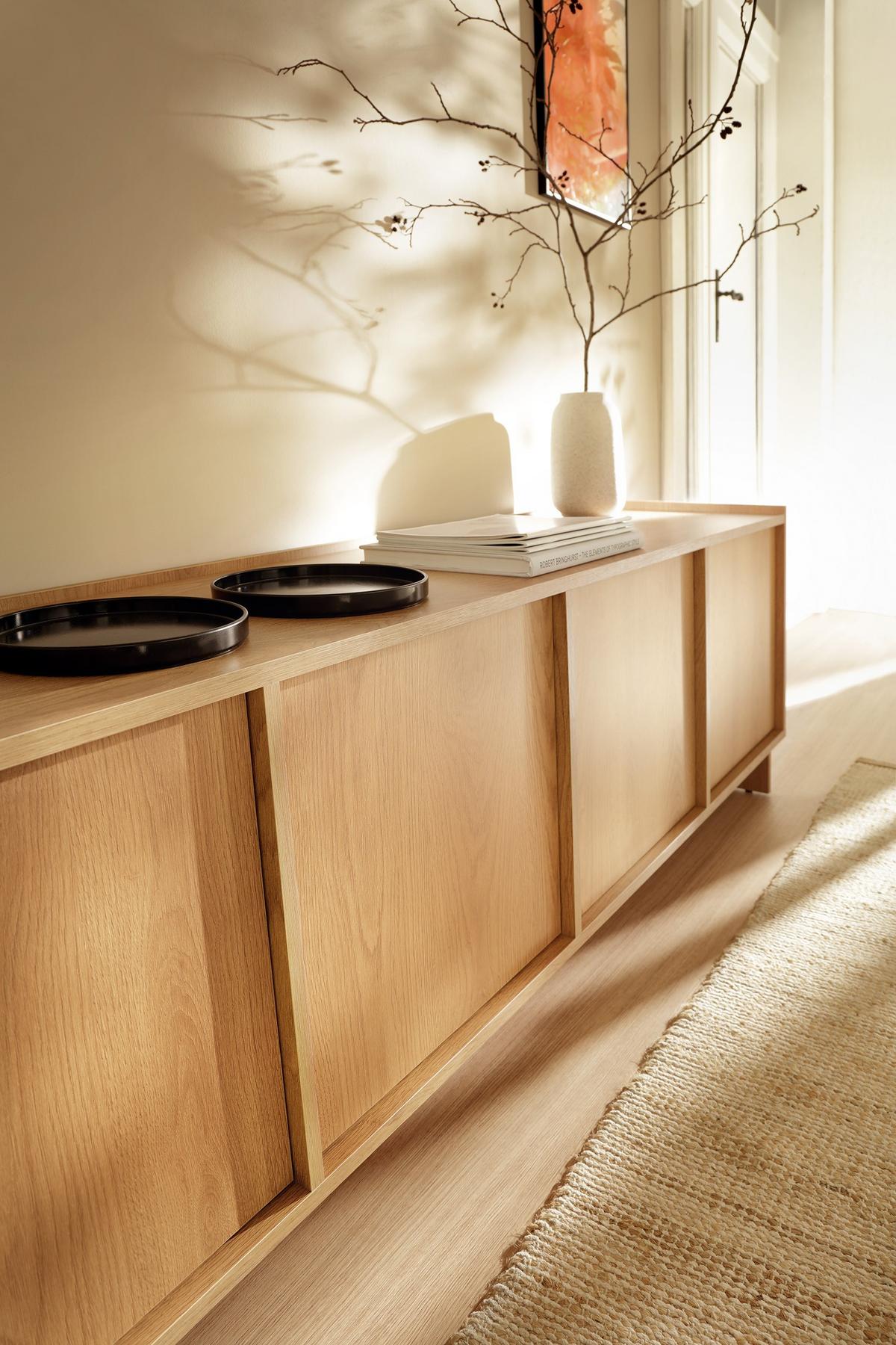 LOWBOARD ZENITH 195/55/39 cm, Braun - Braun, Holzwerkstoff (195/55/39cm) - MASSENO