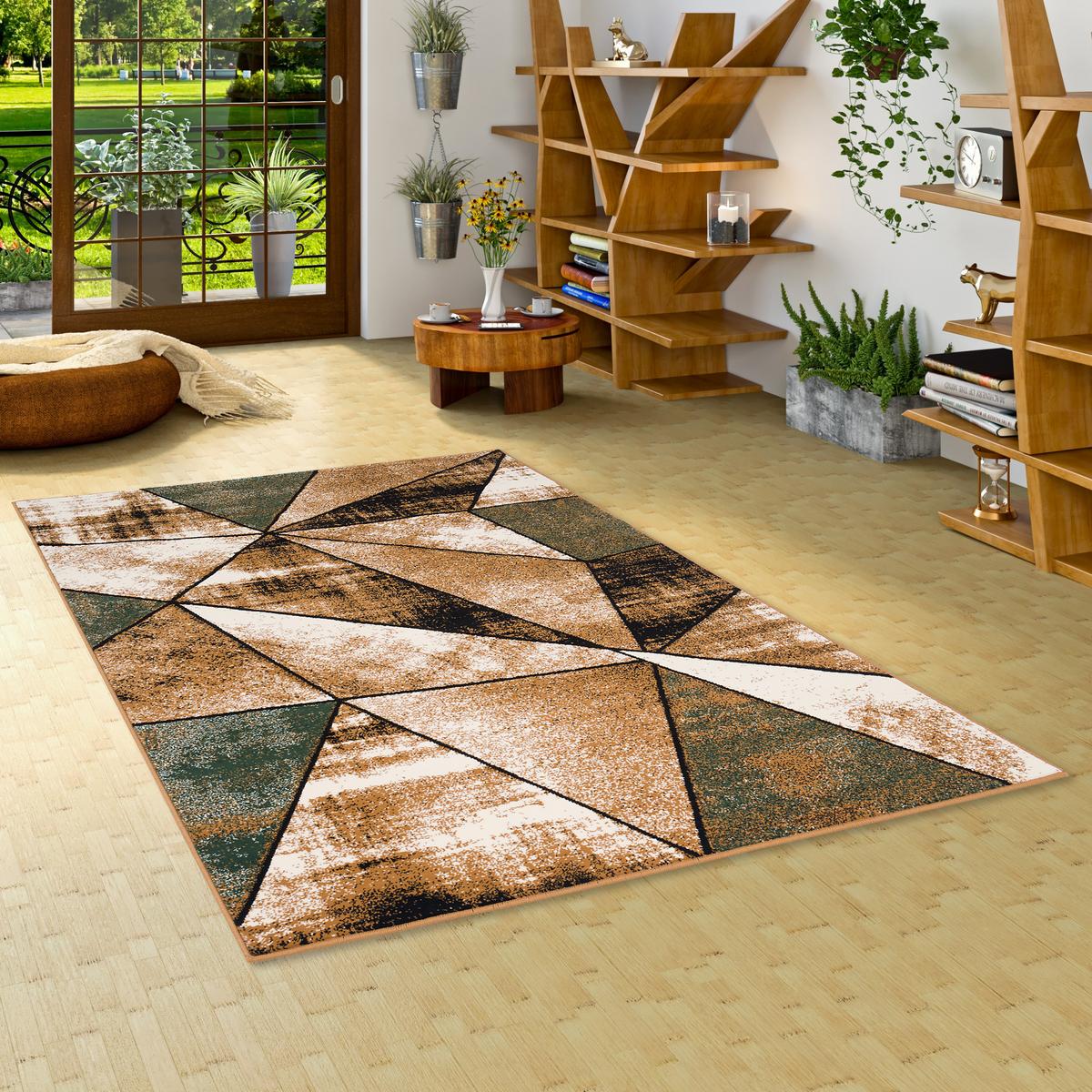 DESIGNER TEPPICH BRILLIANT MAGIC - Grün, Textil (200/290cm) - Pergamon