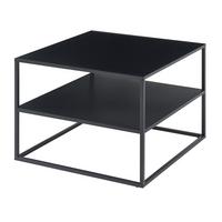 COUCHTISCH Solund 60/60/45 cm - Schwarz, Metall (60/60/45cm) - [en.casa]