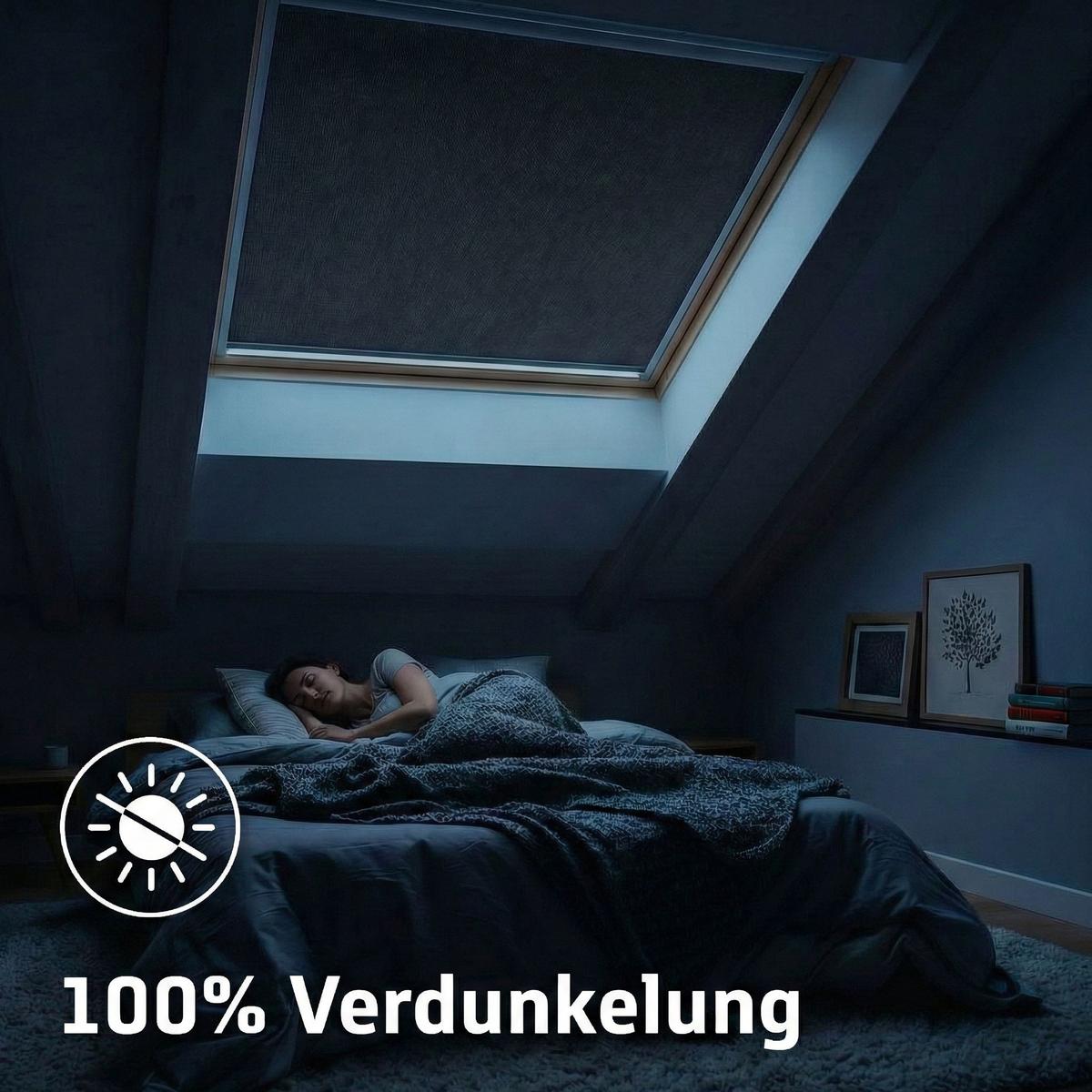 DACHFENSTERROLLO Cocoon Größe: U04 - Weiß, Textil (117/74/74cm) - Cocoon Home Concepts