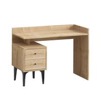 SCHREIBTISCH mit 2 Aufbewahrungsschubladen Holzdekor Eiche B100 cm - PUUK - Apfelbaumfarben, Holzwerkstoff (100/45/80cm) - Calicosy