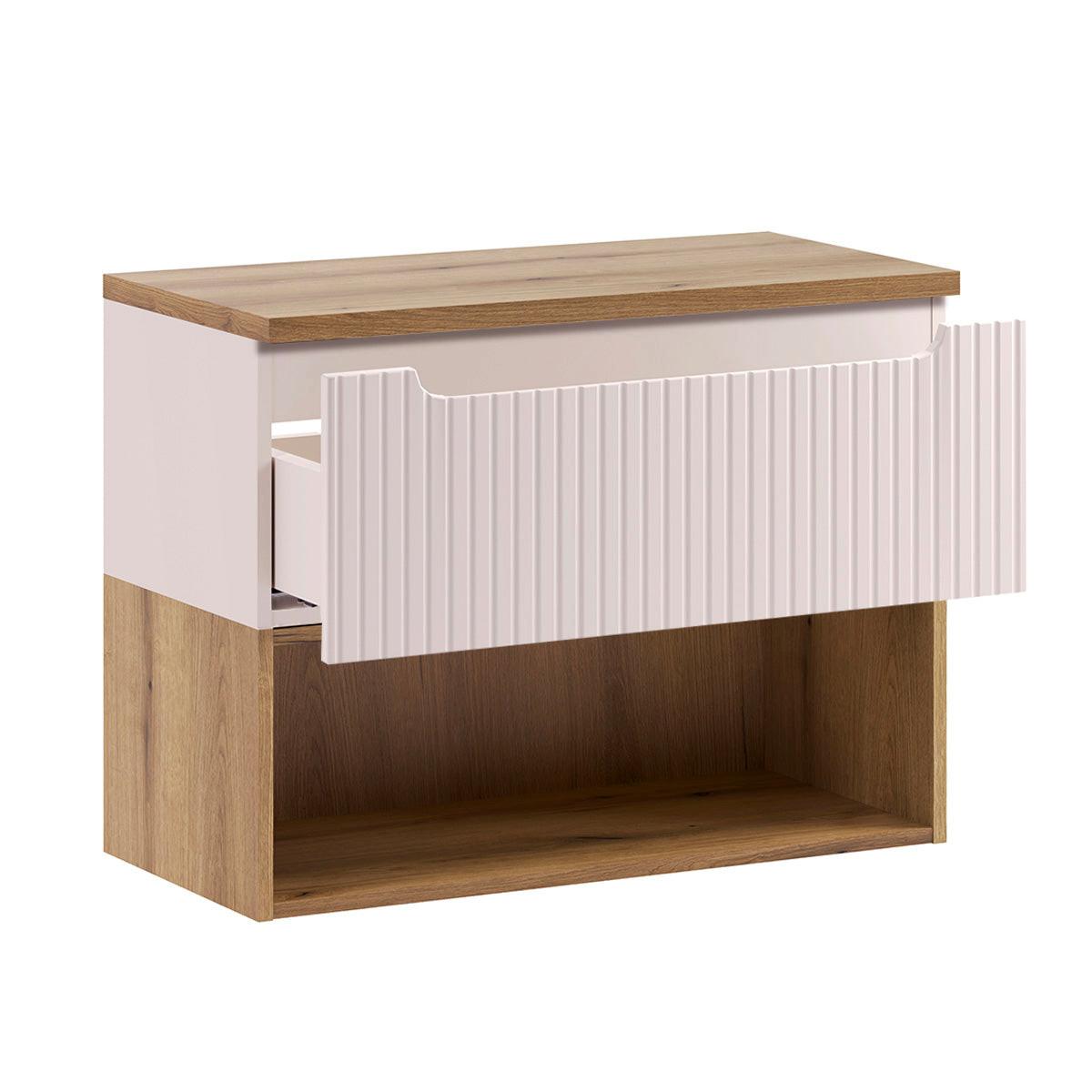 WASCHTISCHUNTERSCHRANK 80.4cm Riva Kaschmir - Beige, Holzwerkstoff (80.4/60/40cm) - Petits-meubles