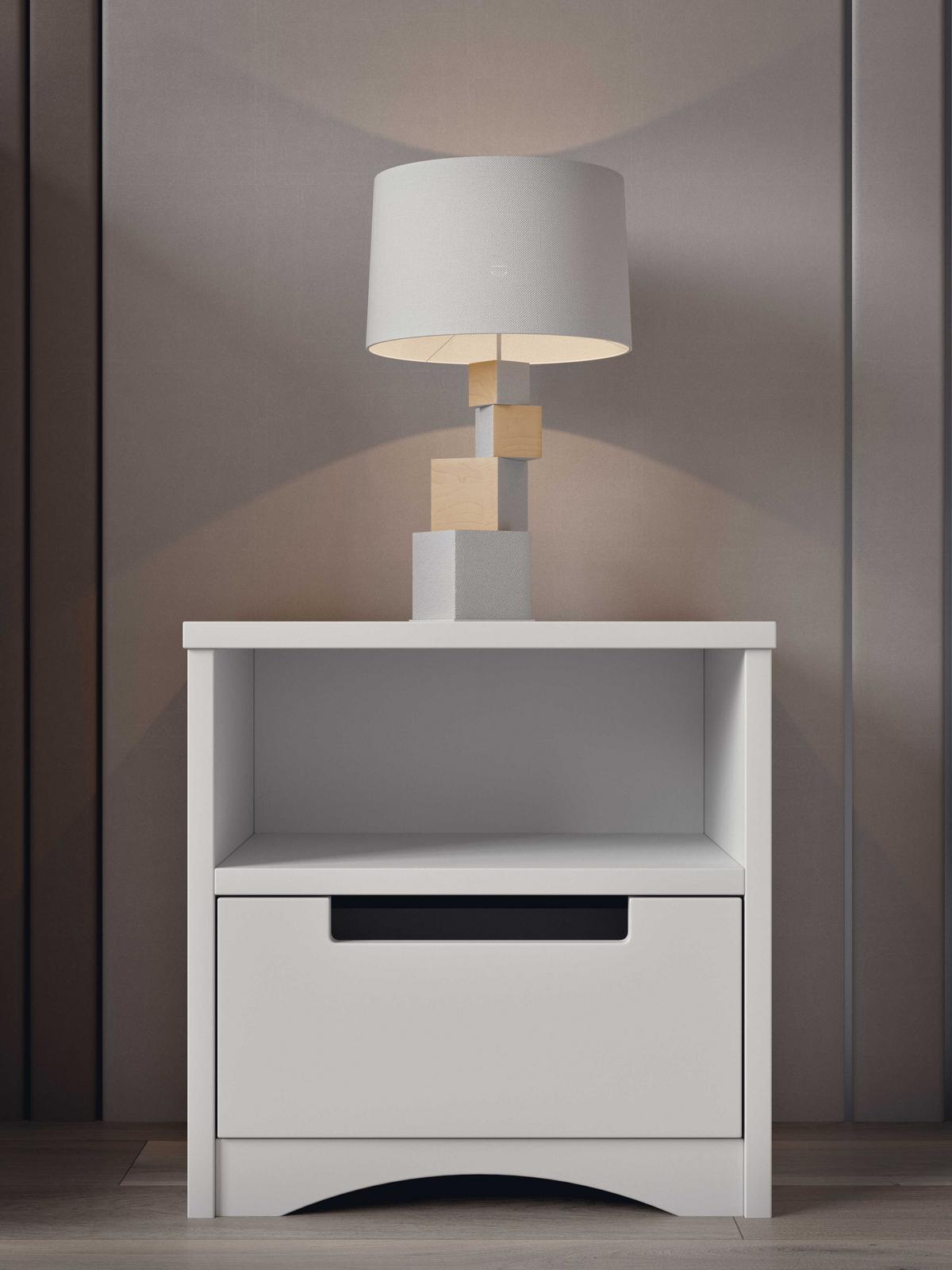 KINDER-NACHTTISCH Classic Weiß 30/40/39 - Weiß, Holzwerkstoff (30/40/39cm) - RAUMHIRSCH FURNITURE